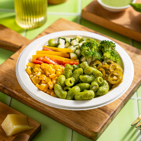 Basil Pasta Veggie Salad
