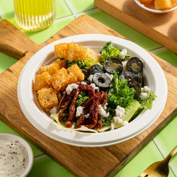 Vegan Caesar salad